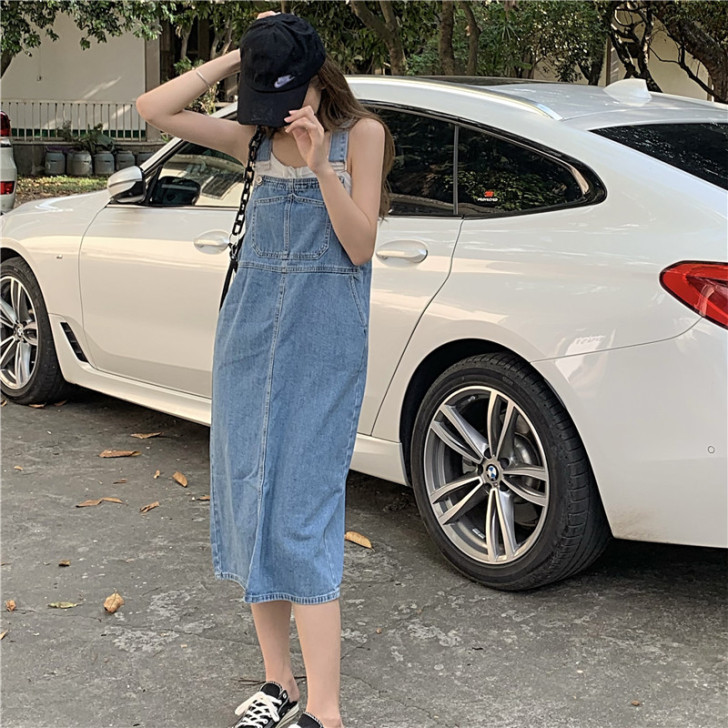 蔓柔夏季2021新款韩风chic小个子牛仔...