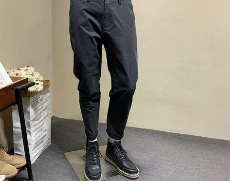2022秋冬新品韩版修身简约休闲裤男士潮流...