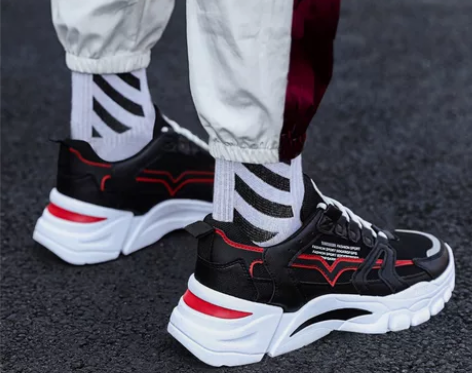 新款老爹鞋子男厚底潮流男鞋韩版百搭休闲鞋上...