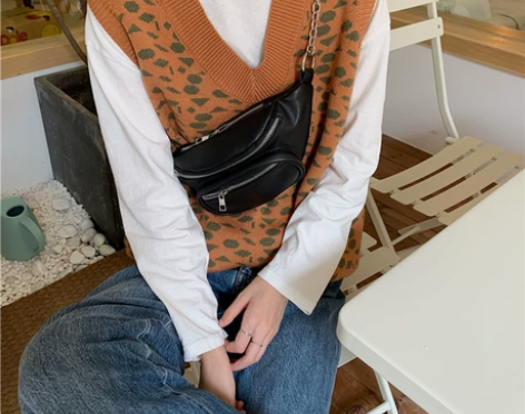 2020新款小众设计个性ins超火胸包网红...