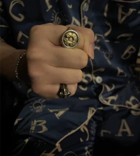 悉昙 siktaam 金刚杵纹戒指 超限量...