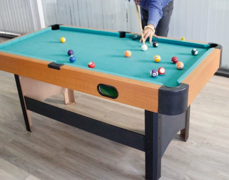 台球桌家用大号成人美式桌球台16彩木制室内...