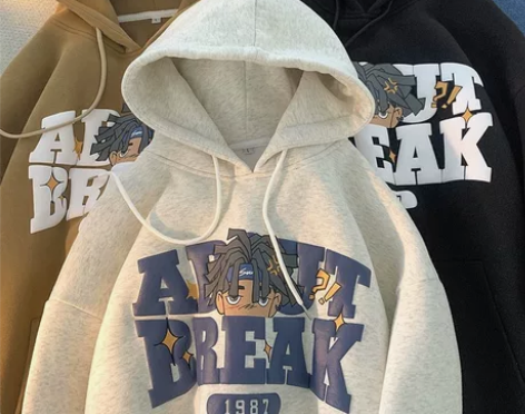 美式高街hiphop卫衣男 潮牌痞帅连帽港...