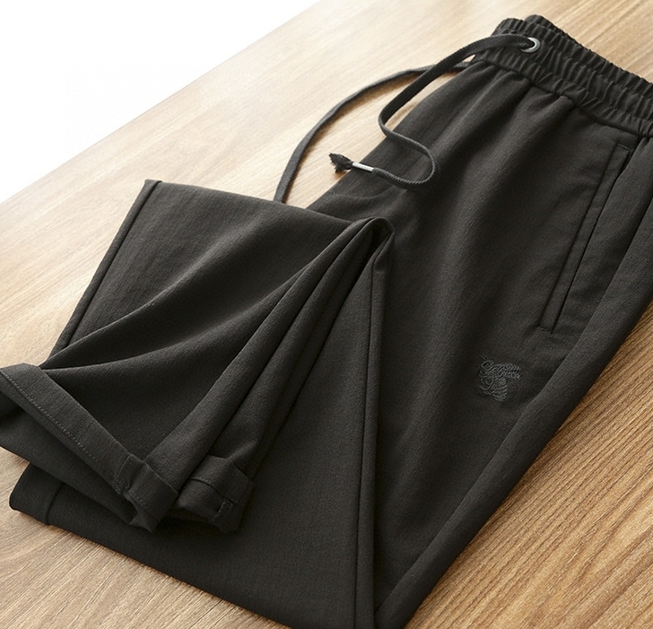 实体关门，清一批秋季纯色商务休闲直筒运动休...