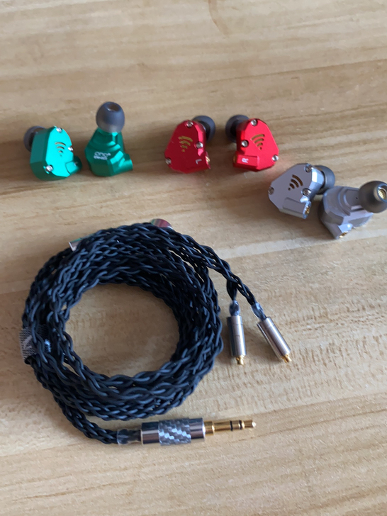 金属HiFi绕耳式耳机两圈两铁4单元mmc...