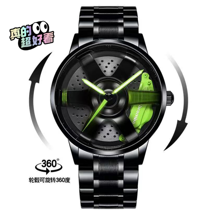 【全新正品】TE37-3D立体轮毂旋转夜光...