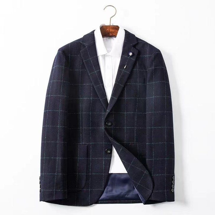 男士羊毛呢休闲西服西装单西外套