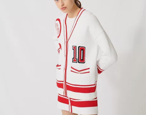 maje学院风针织外套裙子套装 正品，是一...