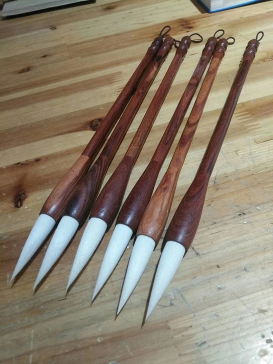 毛笔纯狼毫毛笔兼毫羊毫毛笔套装大中小楷书法...