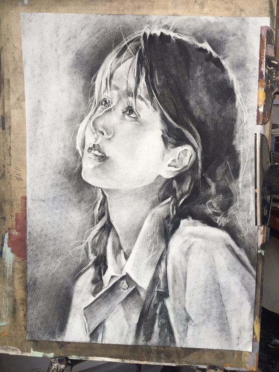 临摹素描作品，4K，挺好看的，喜欢快拍，标...