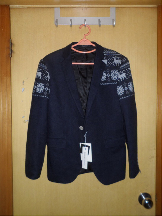 男士修身羊毛西服外套尺码170无吊牌