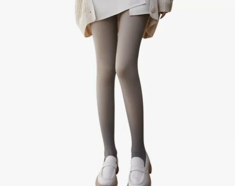 连裤袜22年秋冬高腰鱼骨加绒加厚透肤一体踩...