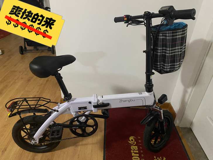 正步折叠电动车，骑行、助力、电动三种模式，...