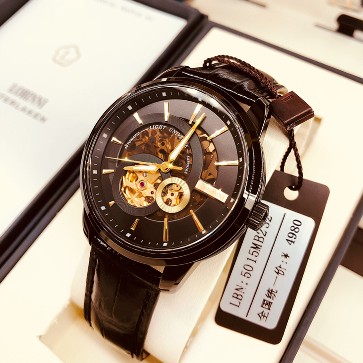 罗宾尼全自动机械手表2021潮名牌新款表腕...