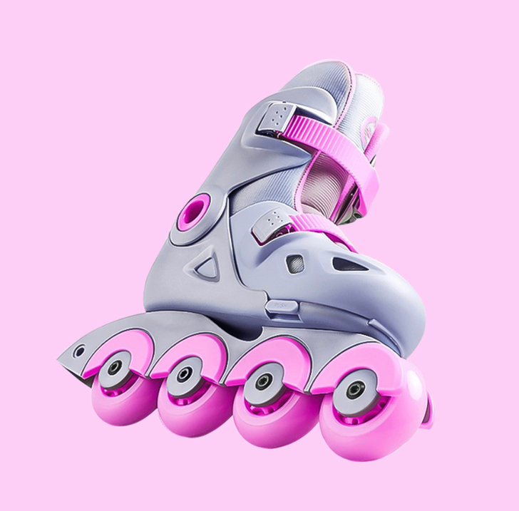 小米小寻溜冰鞋直排轮滑鞋颜色分类安全款灰色...