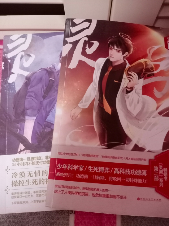 灵契小说两本。是当时的预售作者签名版。现代...