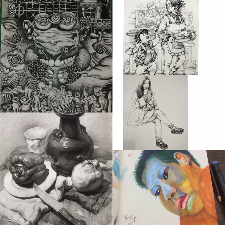 专业点评美术作品，有需要的，可以私聊我