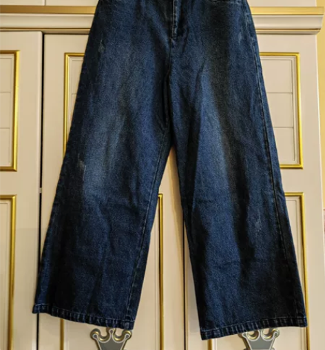 全新正品真情告白樱内羽绒阔腿牛仔裤 165...