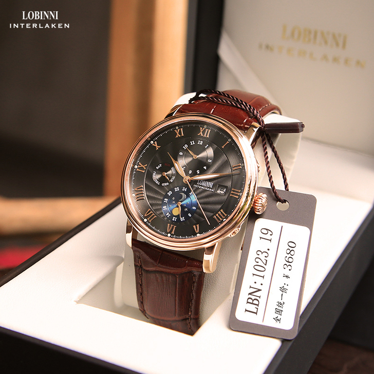 2021新款罗宾尼专柜正品男士手表男机械表...