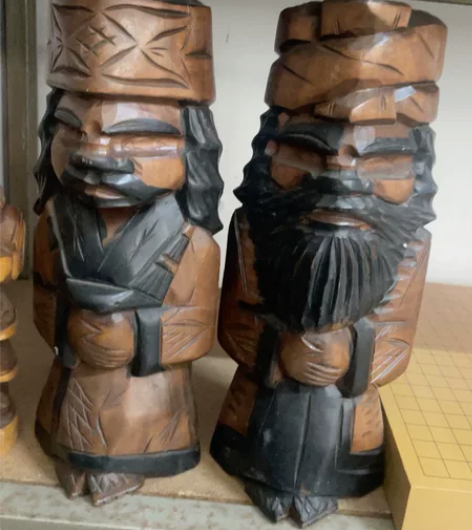 日本回流  北海道木雕  原始土著阿伊努人...