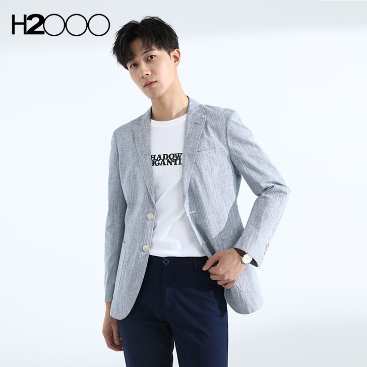 海澜去标春季男士时尚休闲西服