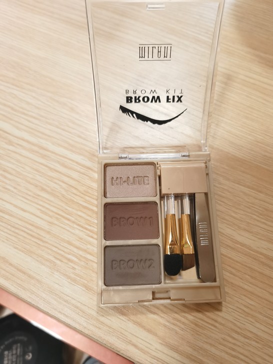 Milani三色眉粉修容高光鼻影正品防水防...