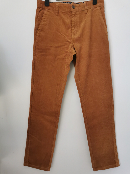 条绒面料，美特斯邦威男款休闲裤