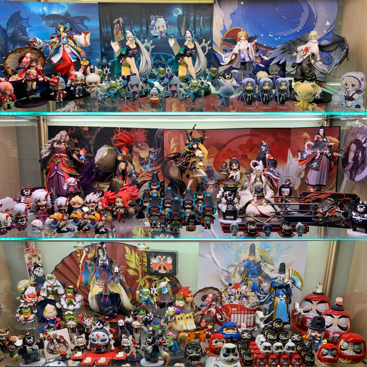 佛系收yys 大天狗 初版晴明手办，哈哈哈...