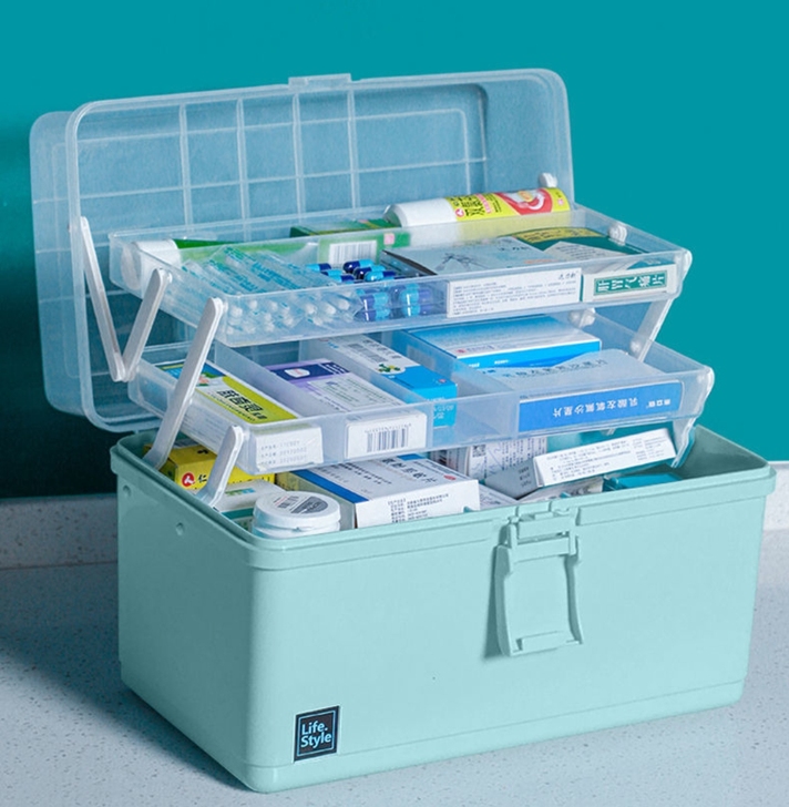 【全新包邮】家用医药箱多层大容量便携医疗应...