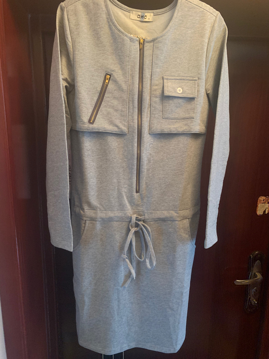 春秋冬弹力棉连衣裙