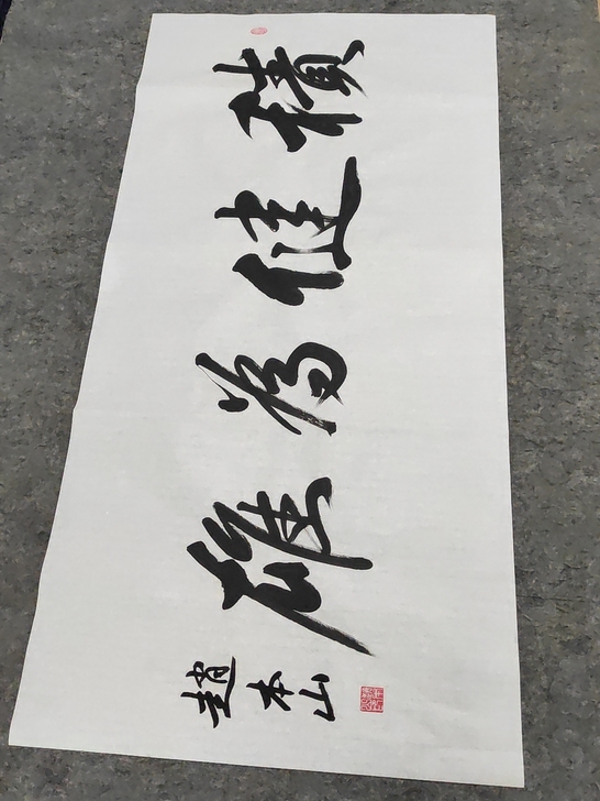 特价放漏，纯手绘4尺整张精品名家书法《积健...