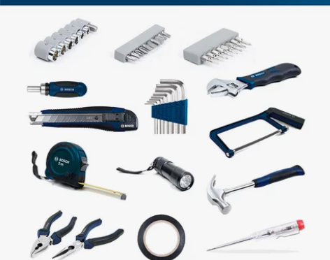 博世工具箱 工具箱电工家用五金工具盒套装收...