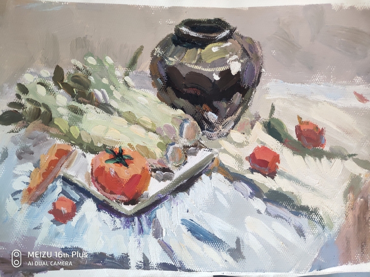 色彩静物色彩作品