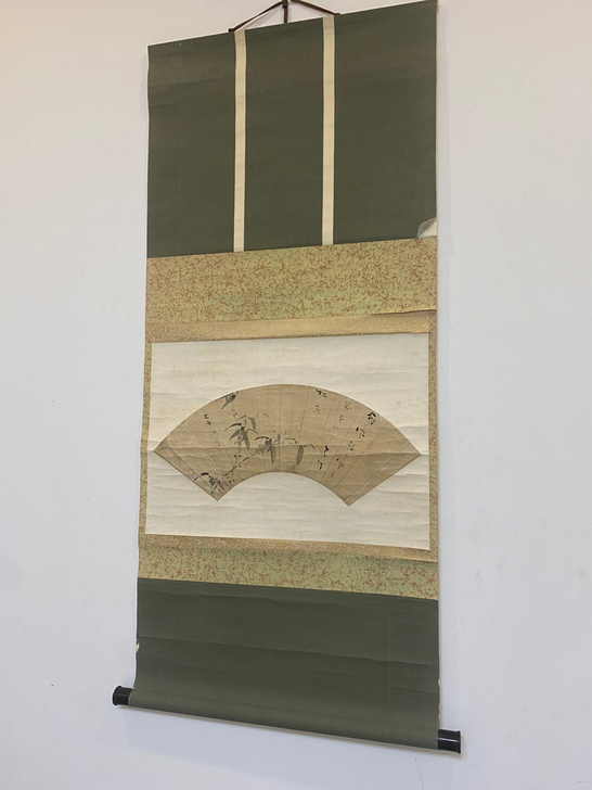 0018 日本茶挂 扇面 名家 很雅致 非...