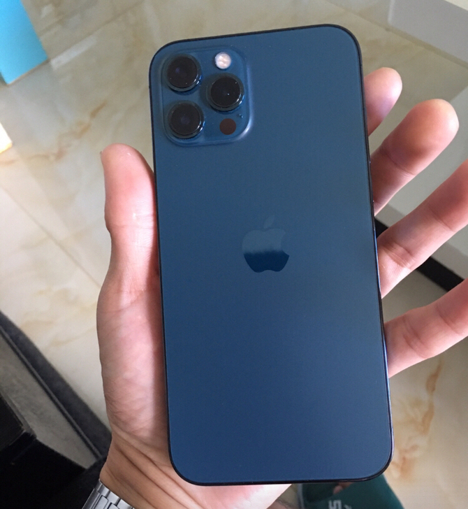 低价出 国行苹果12promax海蓝色蓝一...