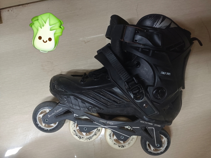 大一加轮滑社时买的,有轻微磨损,现在闲置了...