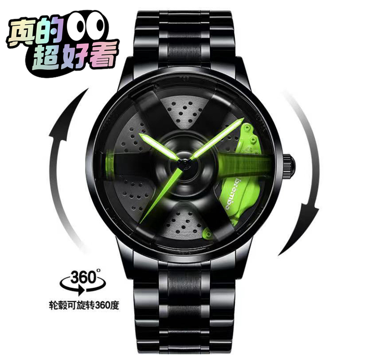 全新进口te37轮毂手表，轮毂能旋转 ，指...
