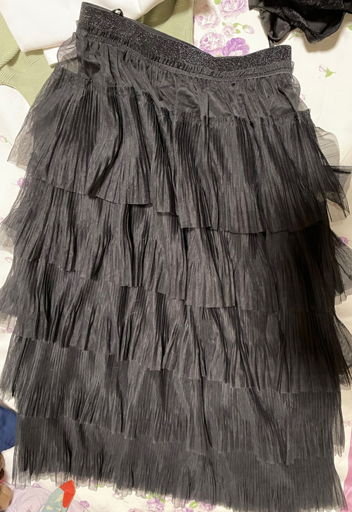 蛋糕裙百搭 松紧腰