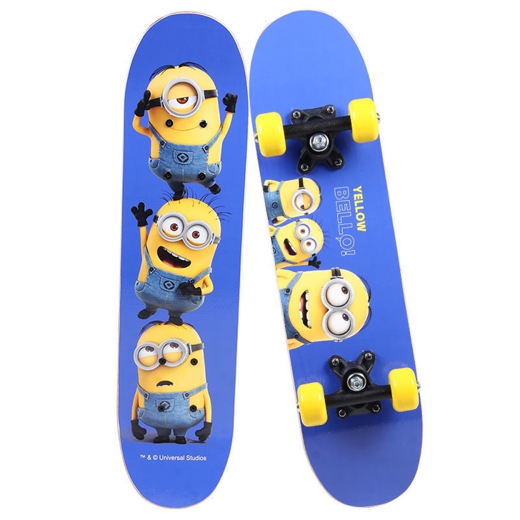 滑板 迪士尼 小黄人 儿童益智四轮滑板 全...