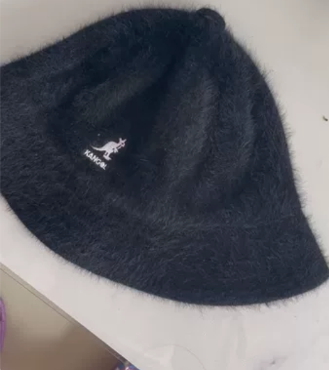 Kangol袋鼠渔夫帽兔毛圆顶保暖休闲盆帽...