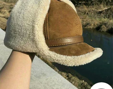 头层羊皮帽正中羊皮羊毛雷锋帽  军帽 大耳...