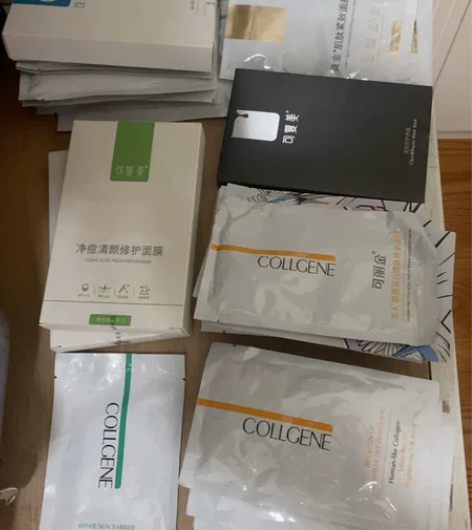 全新 可丽金面膜 余蓝色款，12一片，5片...