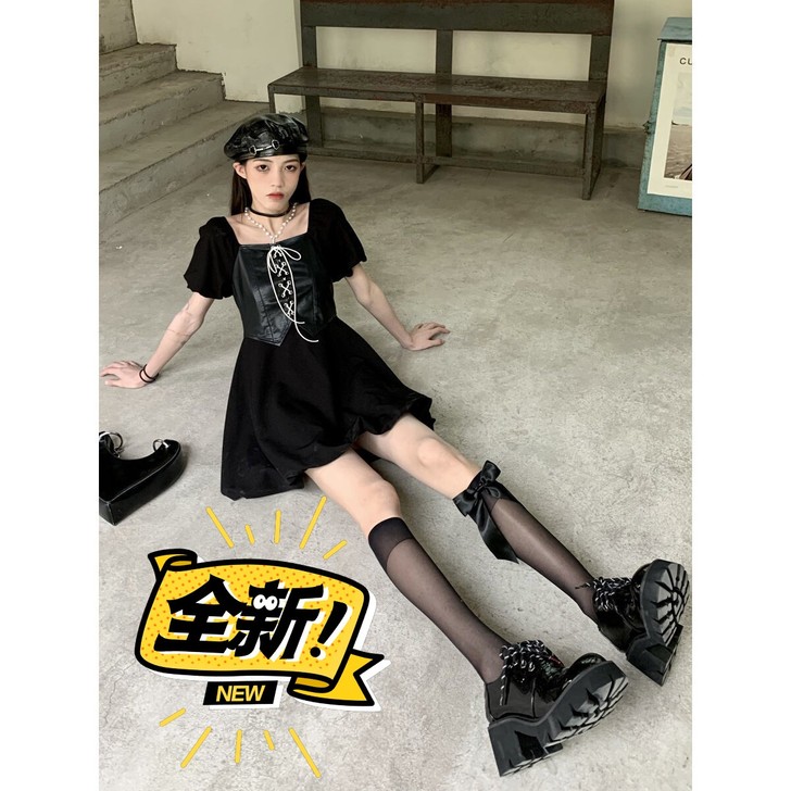 全新,松本丧丧假两件花苞裙,因为摘了吊牌所...