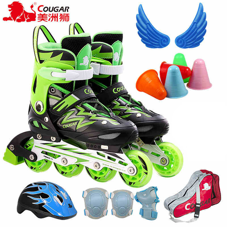COUGAR/美洲狮 直排轮，只使用两次，...