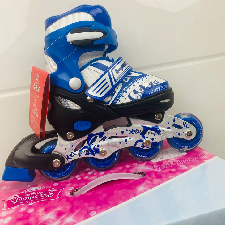 全新捷豹品牌儿童轮滑鞋套装，