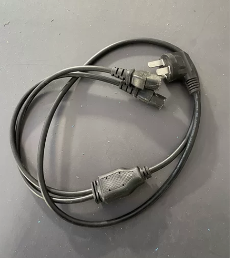 电源线适用于电脑,显示器,服务器,双头,2...