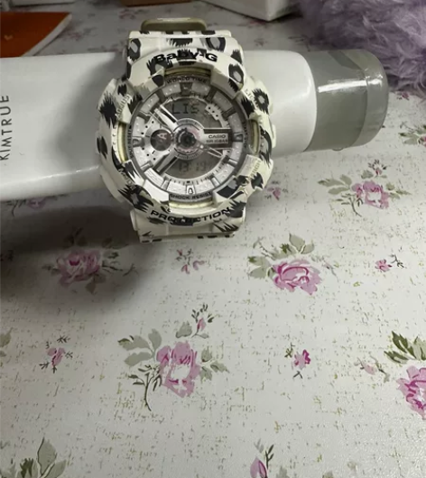 卡西欧casio babyg豹纹 白色款 ...