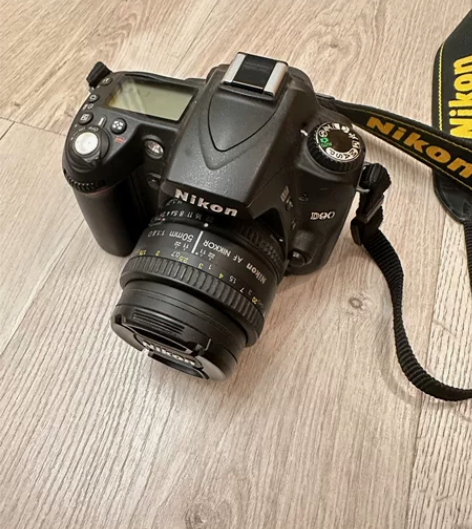 尼康，单反，相机，D90，带镜头，50 1...