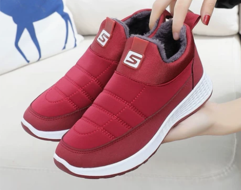 新款老北京布鞋女鞋冬季棉靴女加绒运动休闲鞋...