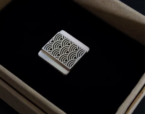 黄铜相机热靴盖，日式青海波花纹 富士尼康佳...